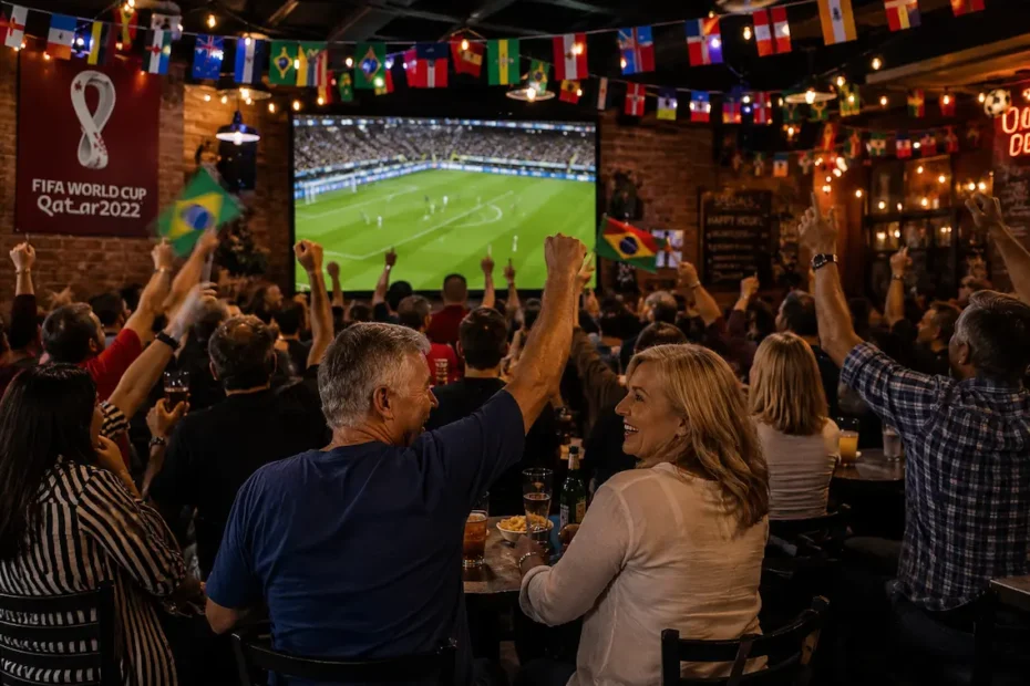 World Cup excitement at the bar